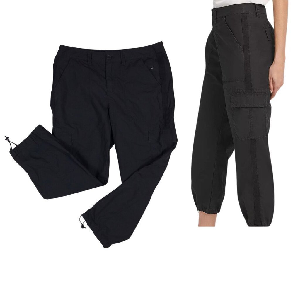 DKNY Black Cargo Crop Pants NEW Size 6